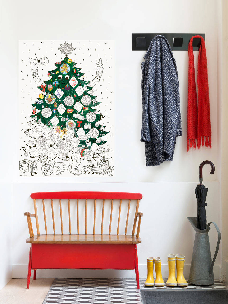 Gigantyczna kolorowanka - Christmas Tree 100x70 1