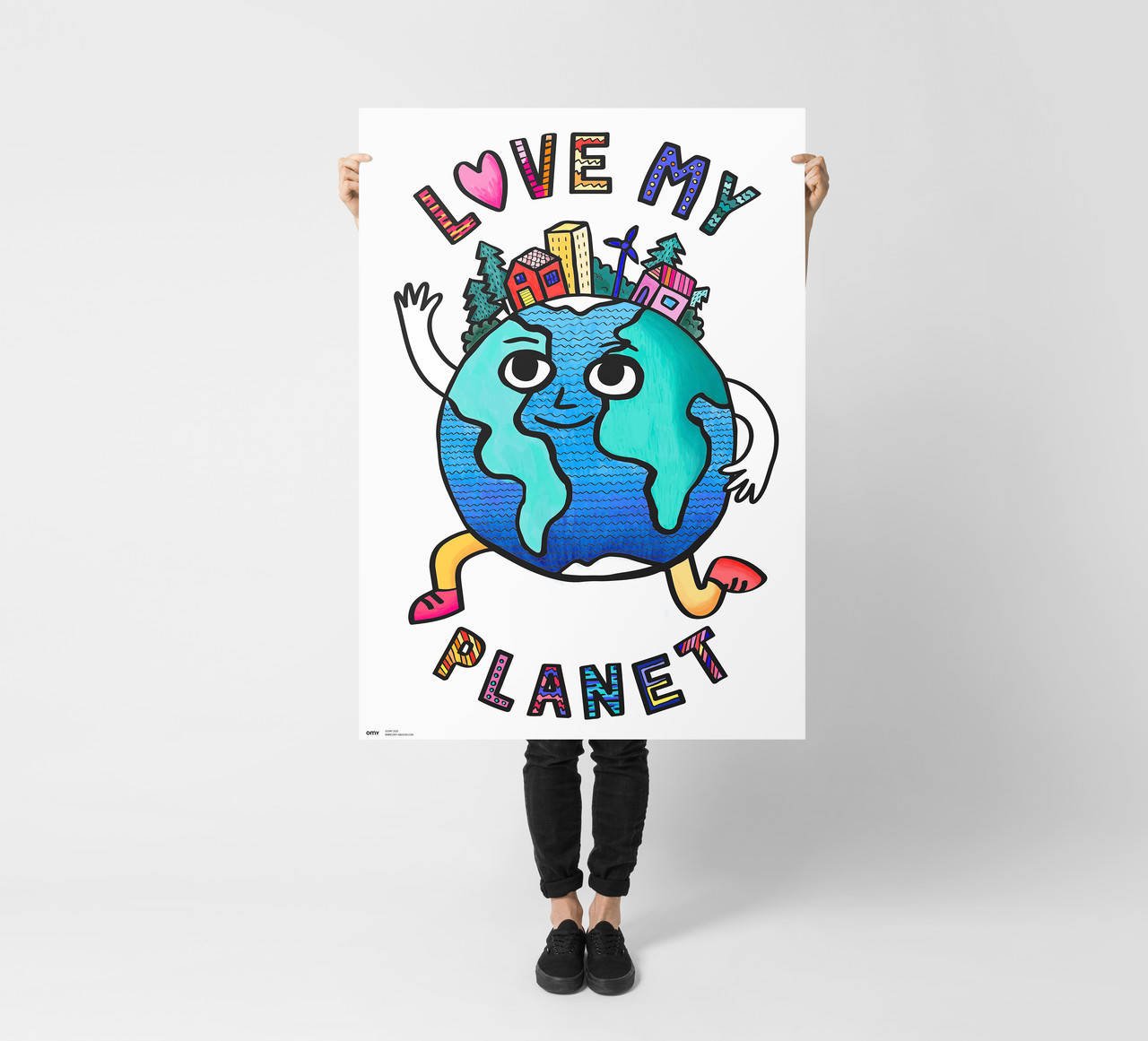 Gigantyczna kolorowanka - Love My Planet 100x70 1