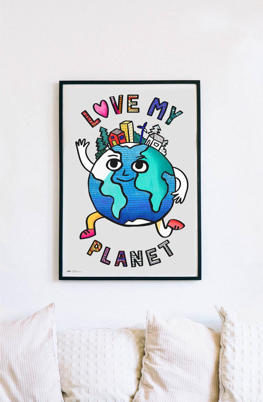 Gigantyczna kolorowanka - Love My Planet 100x70 1