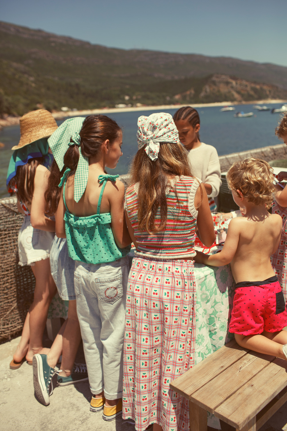 Szorty z frędzlami jasny denim 3