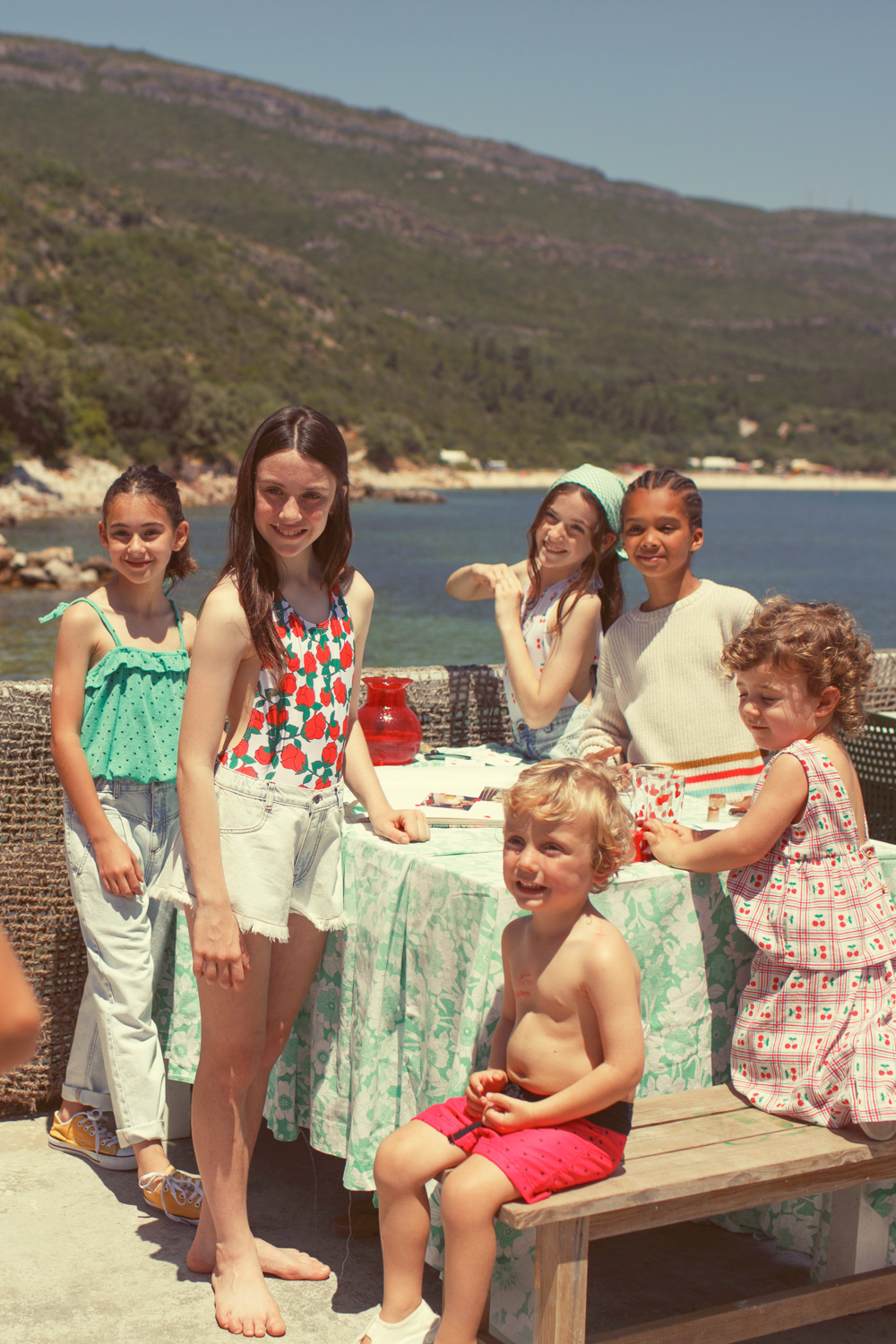 Szorty z frędzlami jasny denim 4