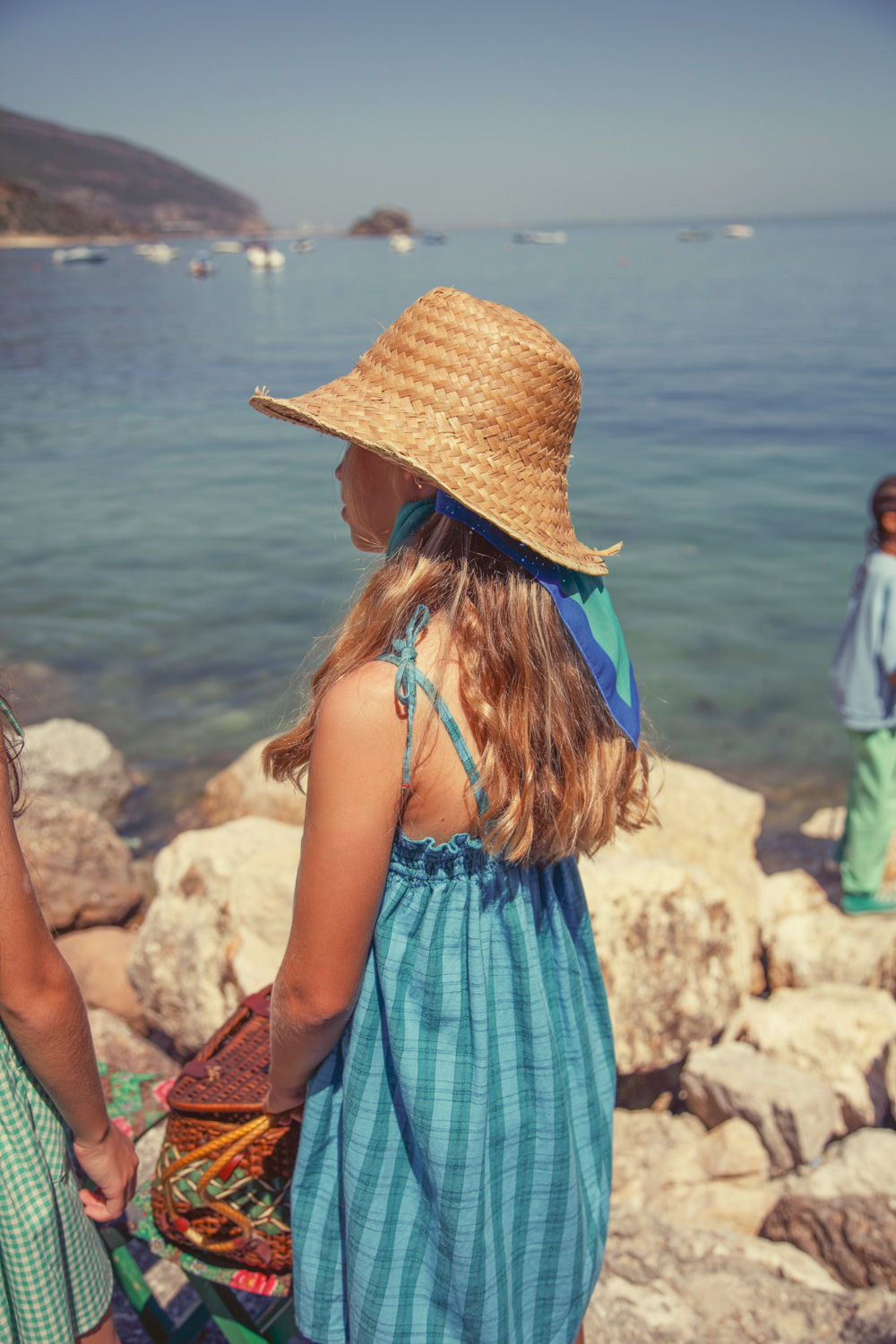 Jedwabista bandana z nadrukiem „peace” 2