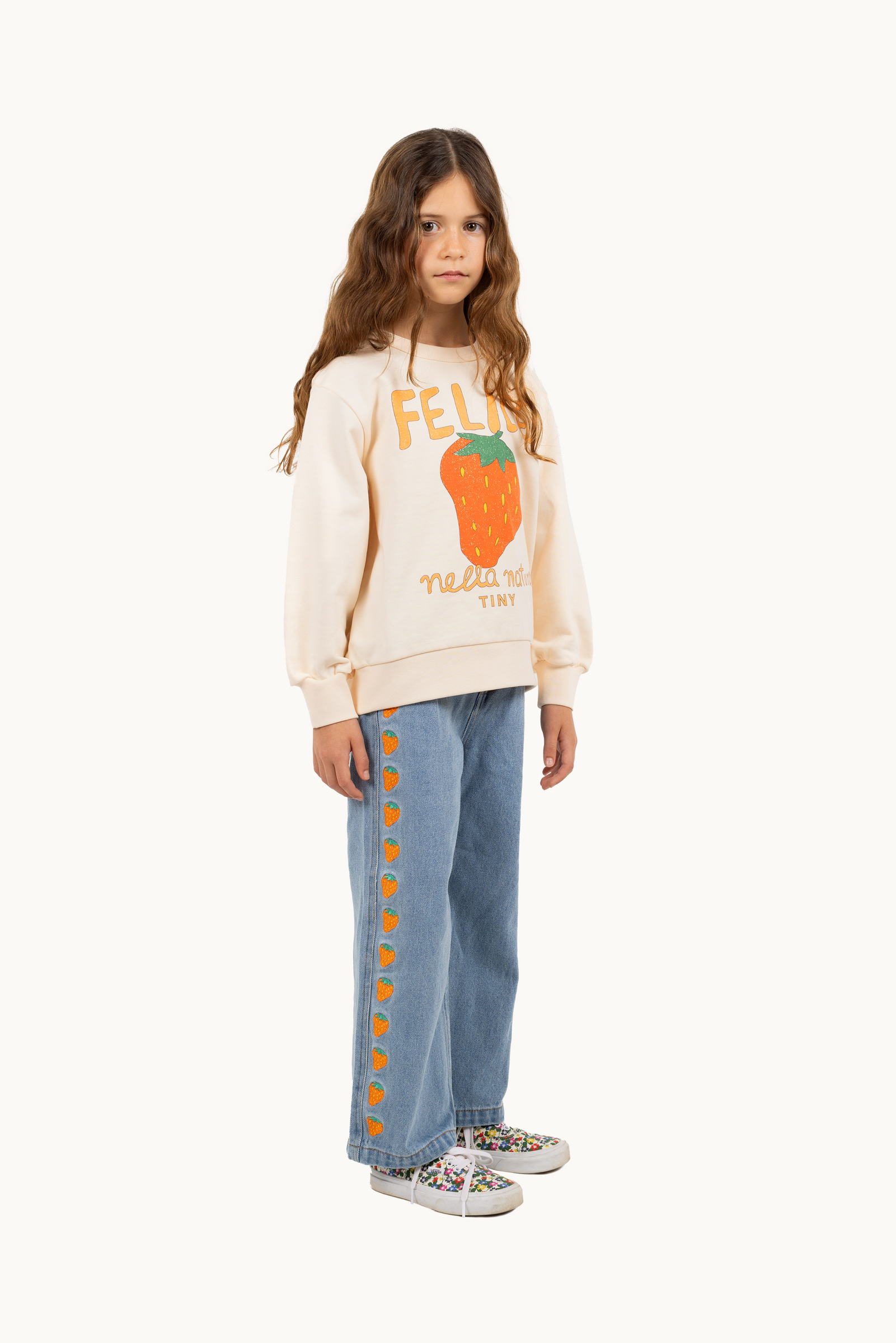 Spodnie STRAWBERRIES EMBROIDERED JEANS 2